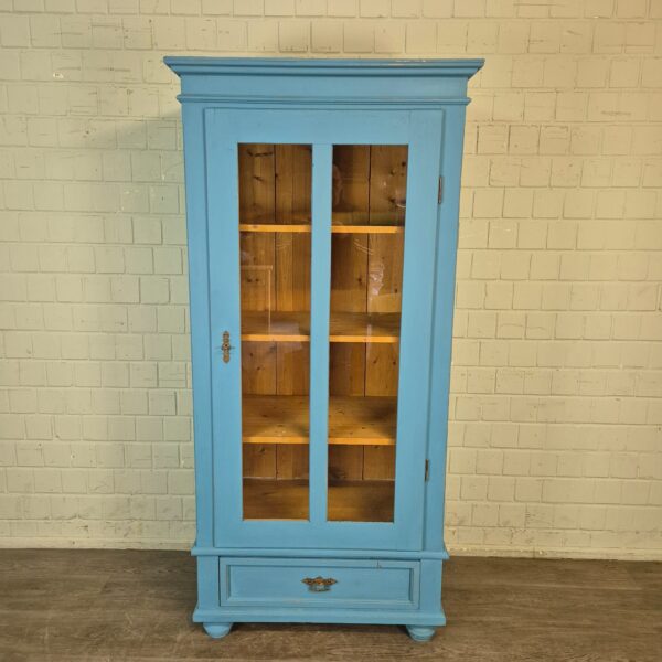 Vitrine Bücherschrank Jugendstil 1900 Kiefer – Bild 2