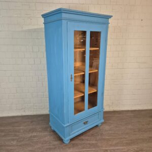 Vitrine Bücherschrank Jugendstil 1900 Kiefer