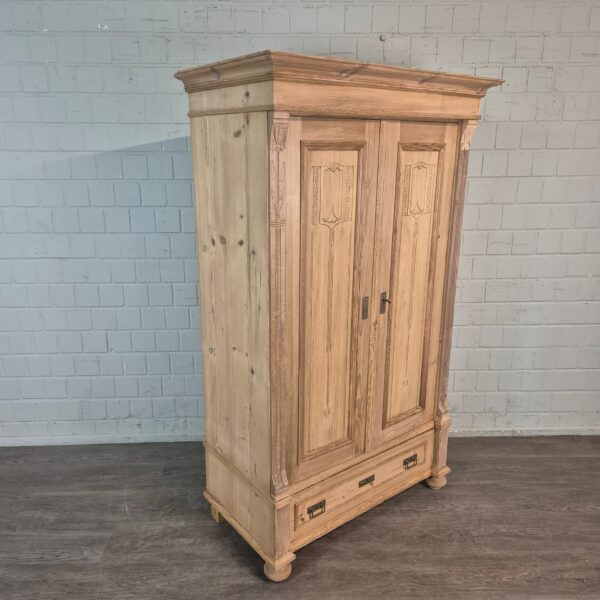 Schrank Kleiderschrank Jugendstil 1900 Kiefer