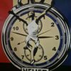 Vintage Emaille-Schild Reklameschild "Heuer" Ø 0,76 m – Bild 5