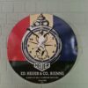 Vintage Emaille-Schild Reklameschild "Heuer" Ø 0,76 m