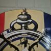Vintage Emaille-Schild Reklameschild "Heuer" Ø 0,76 m – Bild 4