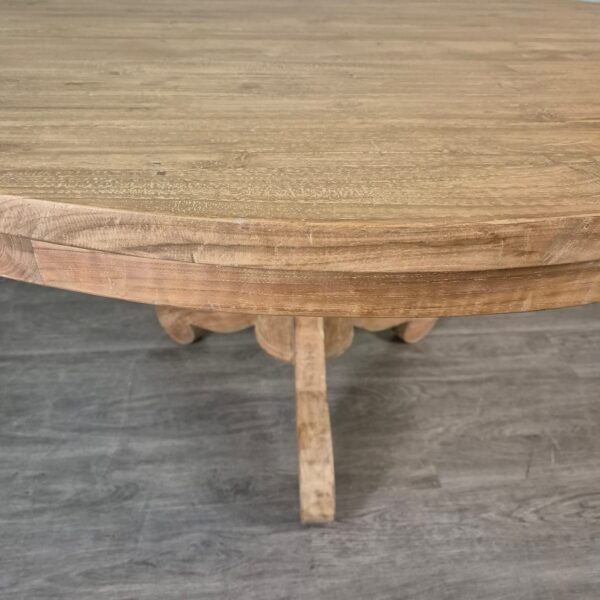 Tisch Esstisch Rund Massivholz Ø 1,40 m – Bild 3