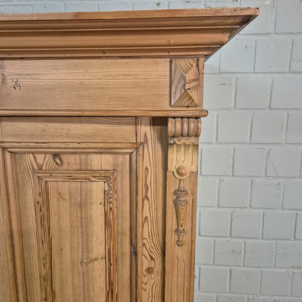 Schrank Kleiderschrank Gründerzeit 1880 Kiefer – Bild 8
