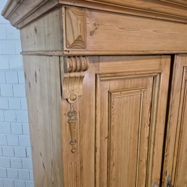 Schrank Kleiderschrank Gründerzeit 1880 Kiefer – Bild 9