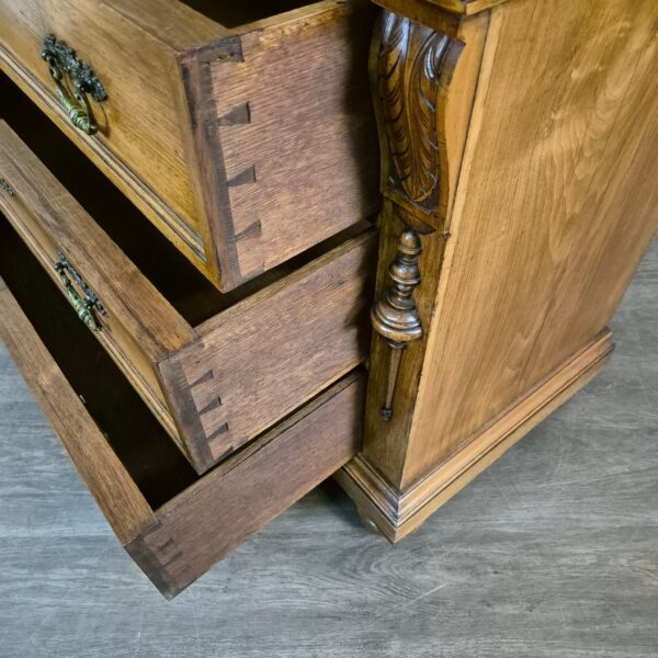 Schrank Kabinettschrank Gründerzeit 1880 Nussbaum – Bild 14