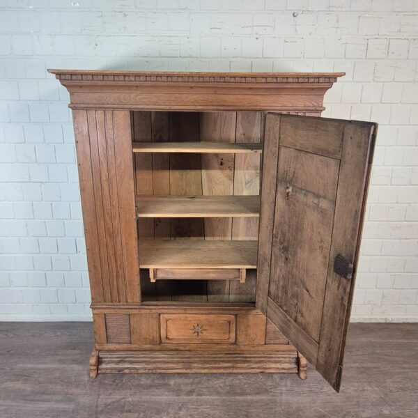 Schrank Geschirrschrank Barock 1800 Eiche – Bild 13