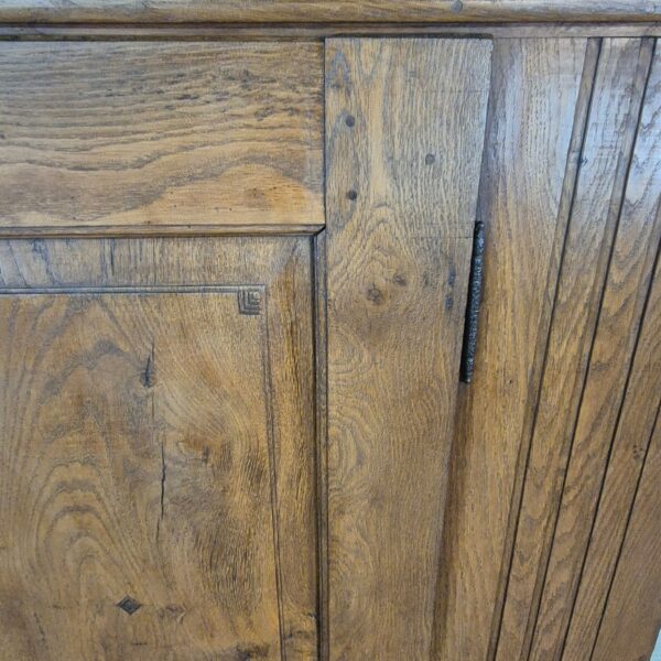 Schrank Geschirrschrank Barock 1800 Eiche – Bild 7
