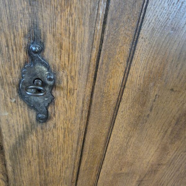 Schrank Geschirrschrank Barock 1800 Eiche – Bild 8