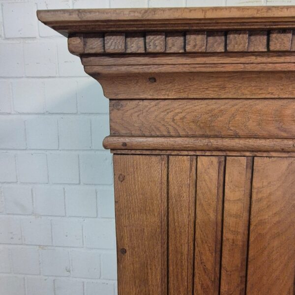 Schrank Geschirrschrank Barock 1800 Eiche – Bild 11
