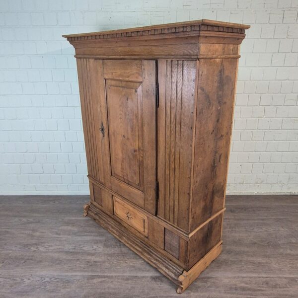 Schrank Geschirrschrank Barock 1800 Eiche – Bild 4