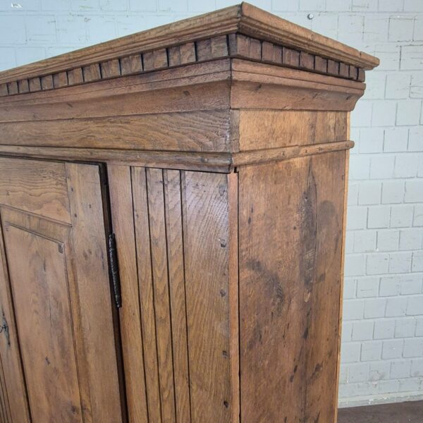 Schrank Geschirrschrank Barock 1800 Eiche – Bild 5