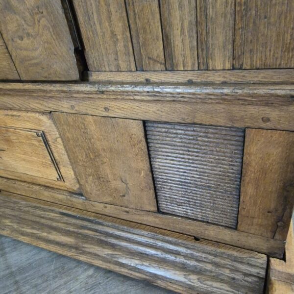 Schrank Geschirrschrank Barock 1800 Eiche – Bild 9