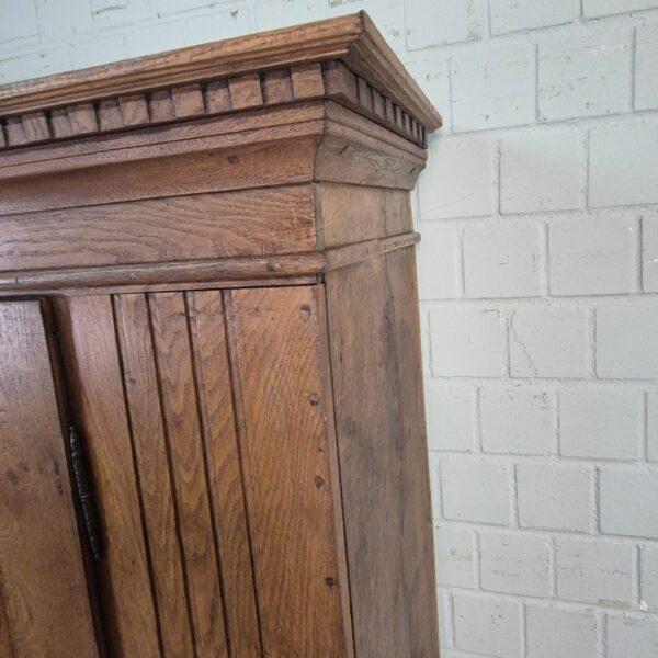 Schrank Geschirrschrank Barock 1800 Eiche – Bild 6