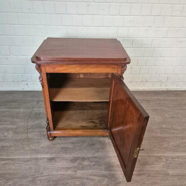 Beistellschrank Schränkchen Louis Philippe 1860 Mahagoni – Bild 9