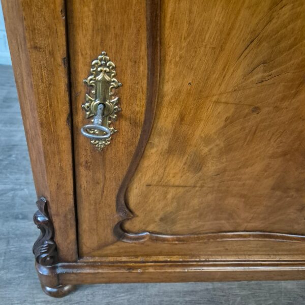 Beistellschrank Schränkchen Louis Philippe 1860 Mahagoni – Bild 7