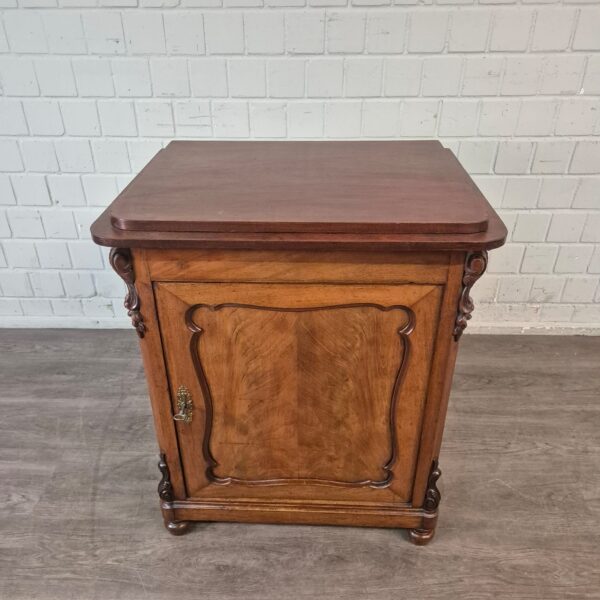 Beistellschrank Schränkchen Louis Philippe 1860 Mahagoni – Bild 3