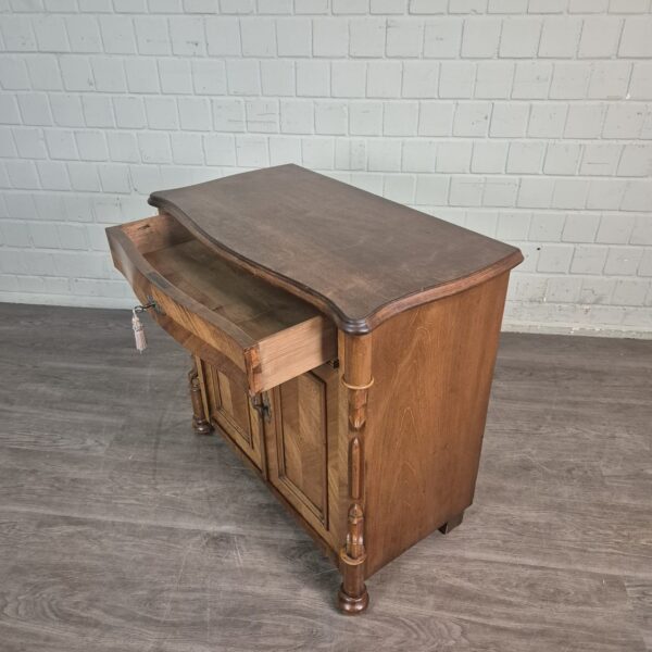 Anrichte Halbschrank Louis Philippe 1860 Nussbaum – Bild 12