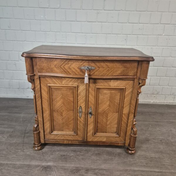Anrichte Halbschrank Louis Philippe 1860 Nussbaum – Bild 2