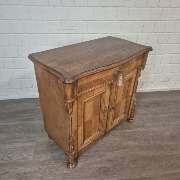 Anrichte Halbschrank Louis Philippe 1860 Nussbaum – Bild 4