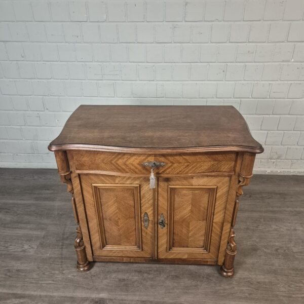 Anrichte Halbschrank Louis Philippe 1860 Nussbaum – Bild 3