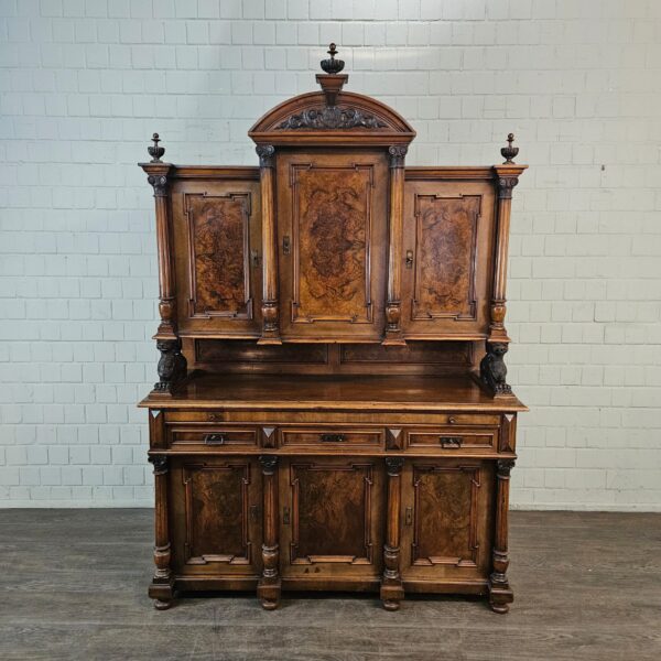 Buffetschrank Schrank Gründerzeit 1880 Nussbaum