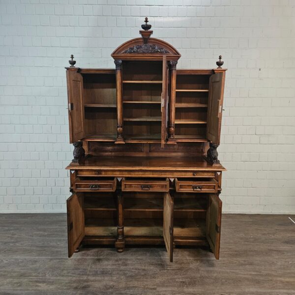 Buffetschrank Schrank Gründerzeit 1880 Nussbaum – Bild 2