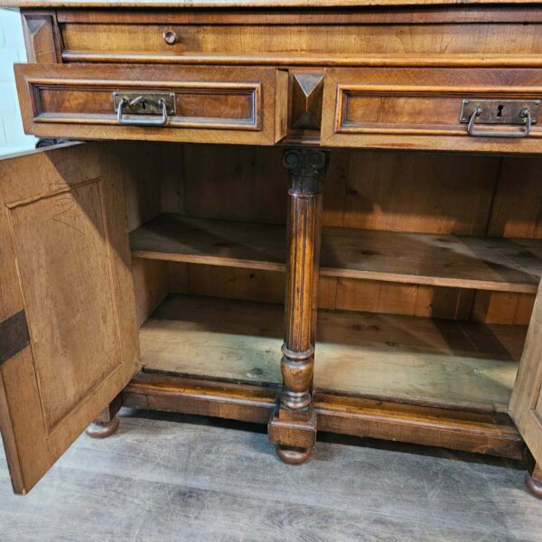 Buffetschrank Schrank Gründerzeit 1880 Nussbaum – Bild 16
