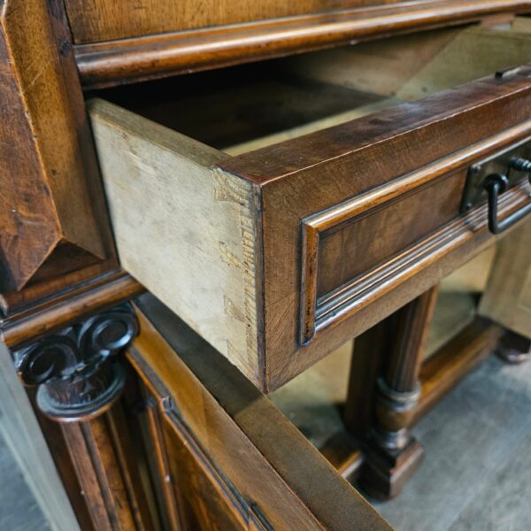 Buffetschrank Schrank Gründerzeit 1880 Nussbaum – Bild 15