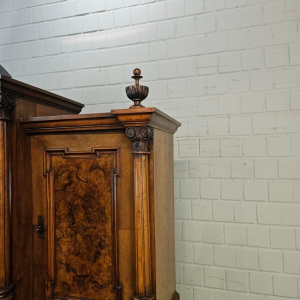 Buffetschrank Schrank Gründerzeit 1880 Nussbaum – Bild 11