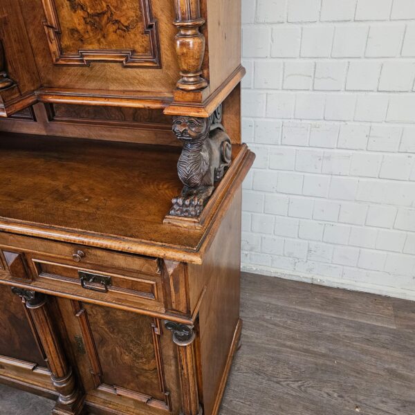 Buffetschrank Schrank Gründerzeit 1880 Nussbaum – Bild 10