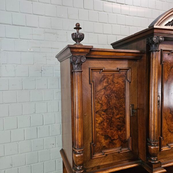 Buffetschrank Schrank Gründerzeit 1880 Nussbaum – Bild 5