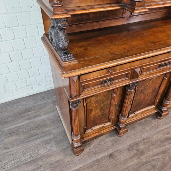 Buffetschrank Schrank Gründerzeit 1880 Nussbaum – Bild 6