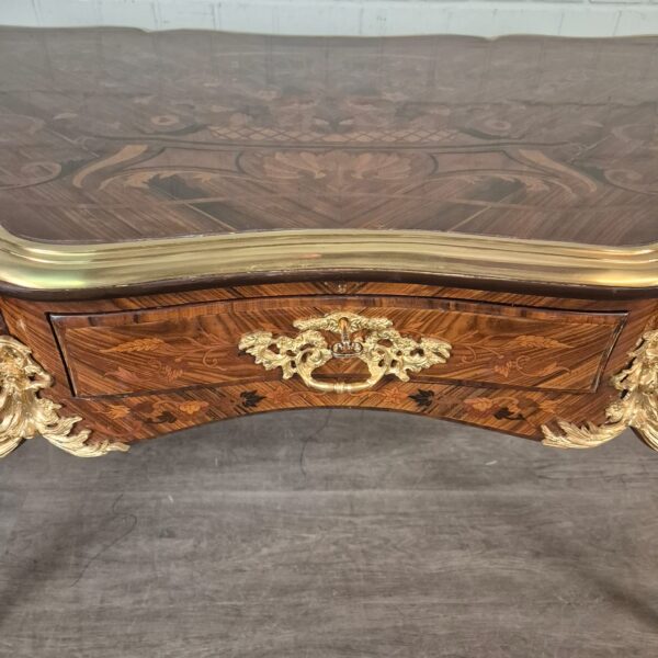 Schreibtisch Neubarock 1,45 m Nussbaum – Bild 13
