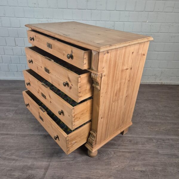 Kommode Gründerzeit 1880 Kiefer – Bild 6