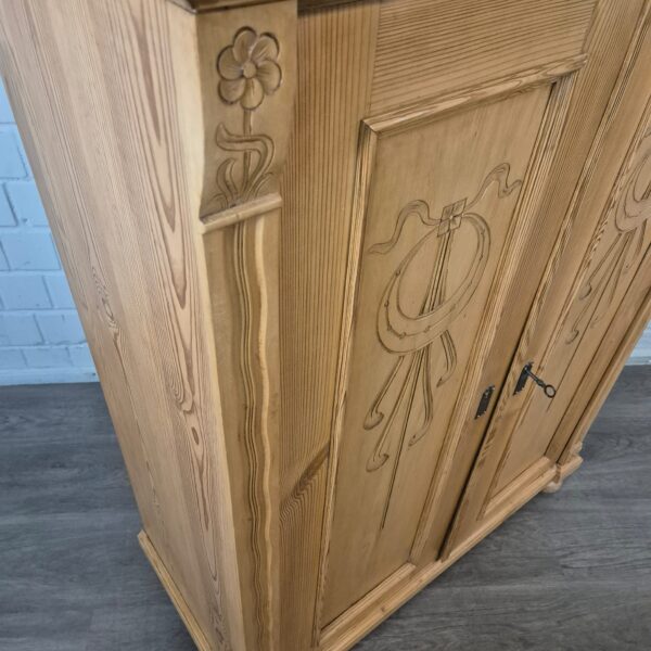 Vertiko Jugendstil 1900 Kiefer – Bild 4