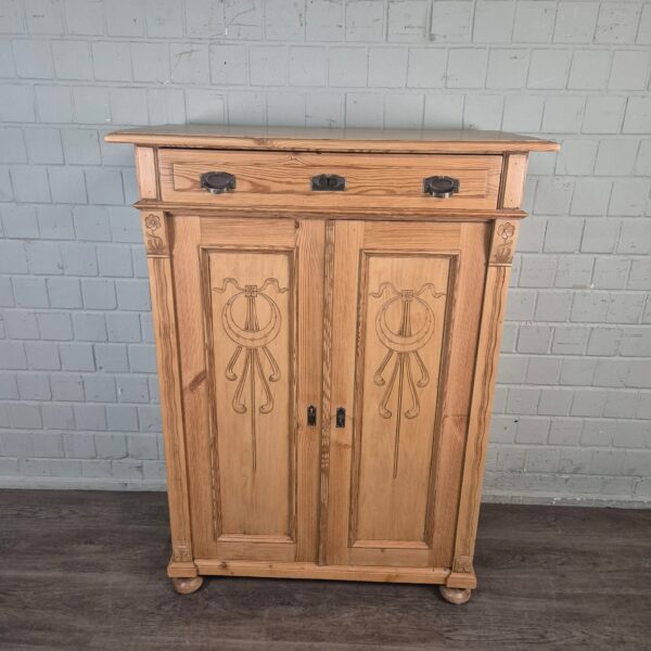Vertiko Jugendstil 1900 Kiefer – Bild 2