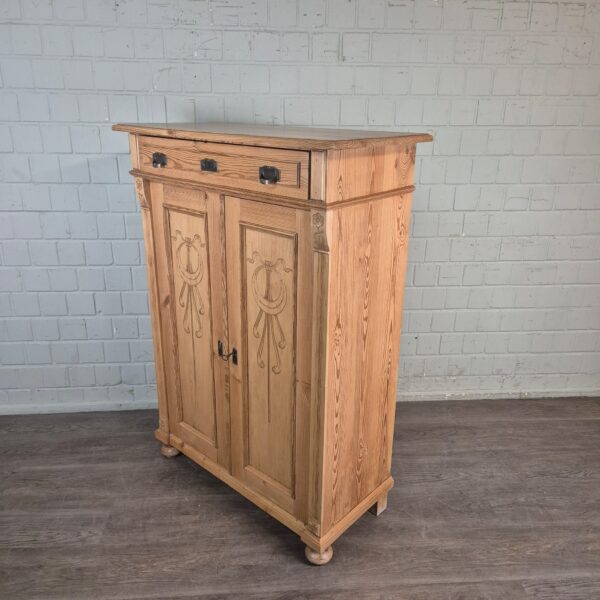 Vertiko Jugendstil 1900 Kiefer – Bild 3