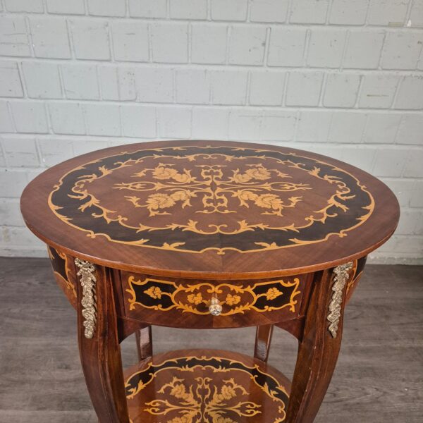 Beistelltisch Louis XV-Stil 0,54 m Nussbaum – Bild 3