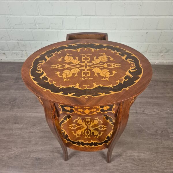 Beistelltisch Louis XV-Stil 0,54 m Nussbaum – Bild 10