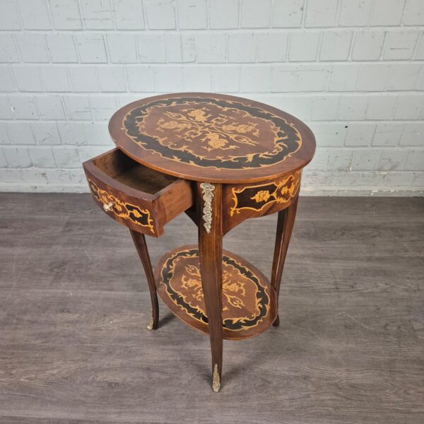 Beistelltisch Louis XV-Stil 0,54 m Nussbaum – Bild 7