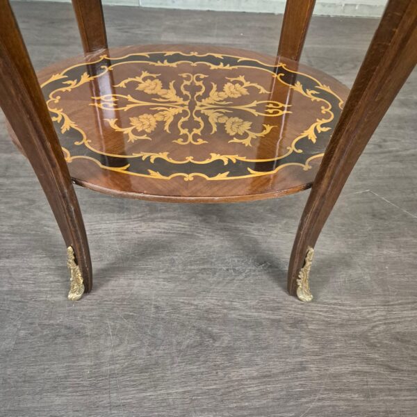 Beistelltisch Louis XV-Stil 0,54 m Nussbaum – Bild 4