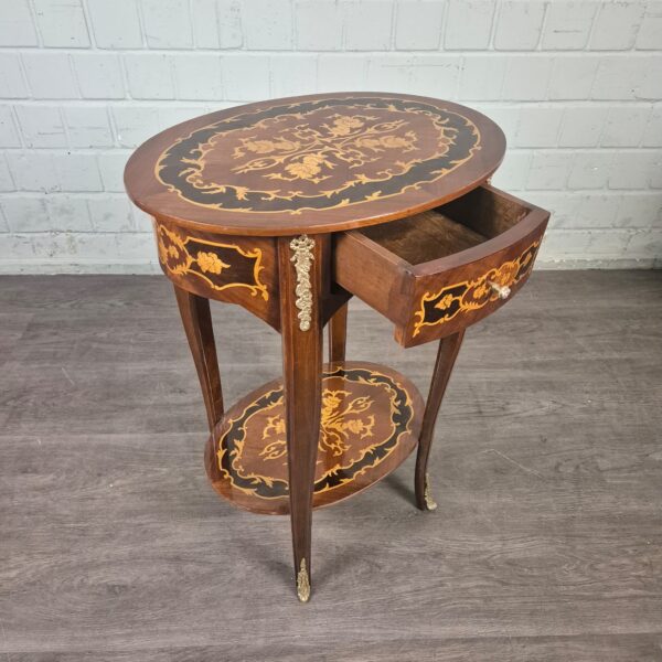 Beistelltisch Louis XV-Stil 0,54 m Nussbaum – Bild 8