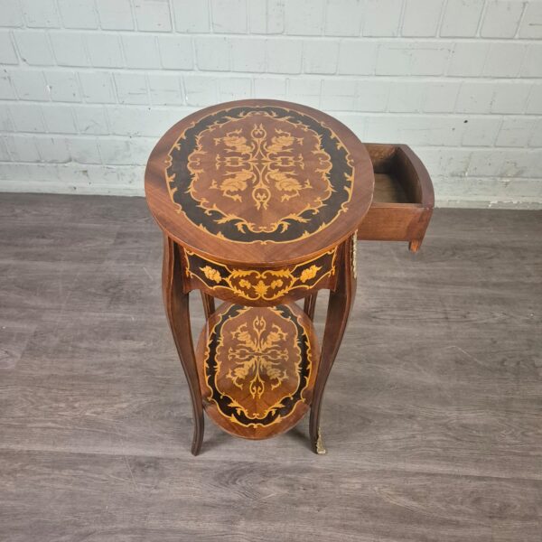 Beistelltisch Louis XV-Stil 0,54 m Nussbaum – Bild 9