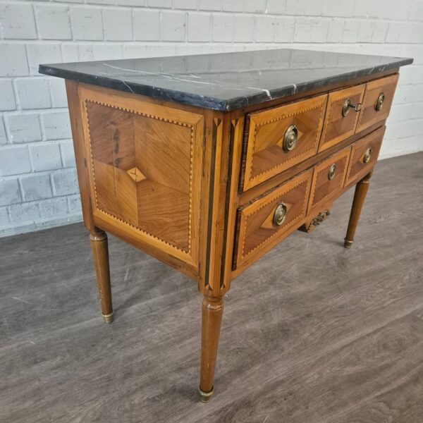 Kommode Biedermeier 1810 Nussbaum – Bild 5