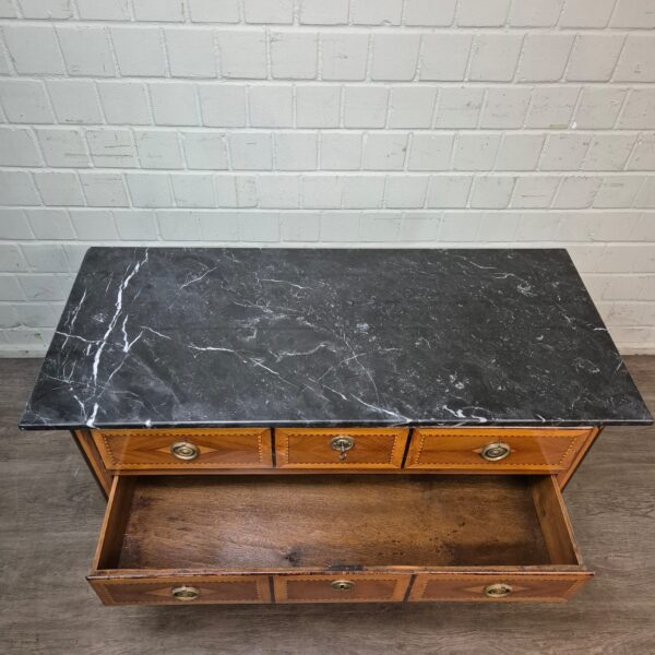 Kommode Biedermeier 1810 Nussbaum – Bild 13