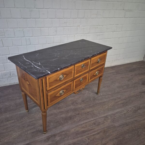 Kommode Biedermeier 1810 Nussbaum – Bild 4
