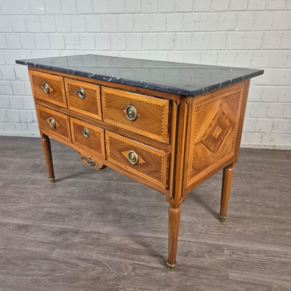 Kommode Biedermeier 1810 Nussbaum – Bild 6