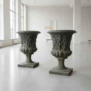 Vase Blumenkübel Bronze 0,90 m Set