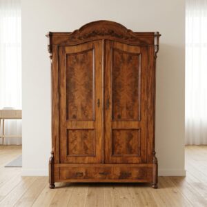 Schrank Kleiderschrank Louis Philippe 1860 Mahagoni